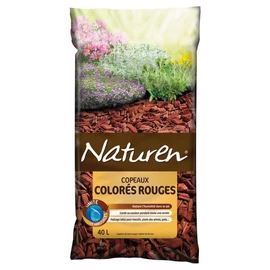 Paillage Copeaux de Bois Colorés Rouges 40 L