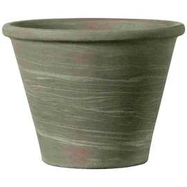 Pot en terre cuite Duo Grafite rond ø21 cm - Gris