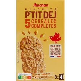 Biscuits P'tit Déj aux 5 céréales complètes (400g)