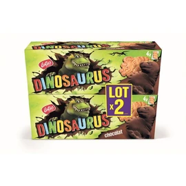 Dinosaurus biscuits nappés chocolat noir sachets fraîcheur (450g)