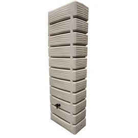Récupérateur d'eau mural aspect bois Grège - 300L - WOOD