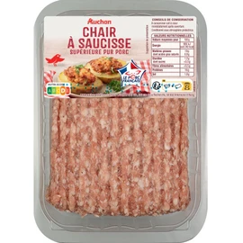 Chair à saucisse supérieur pur porc (500g)