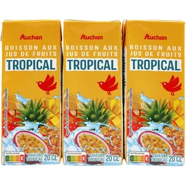 Boisson aux jus de fruits tropical en briquettes (6x20cl)