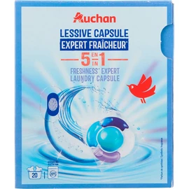 Lessives en capsules expert fraîcheur 5en1 (x20)
