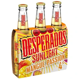 Sunlight Bière aromatisée tequila à la mangue et passion 4% bouteilles (3x33cl)