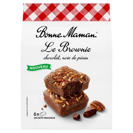 Brownies au chocolat avec noix de pécan sachets individuels (245g)