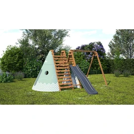 Aire de jeux avec toboggan - Bois - H2,24m - OLYMPIC APOLLON