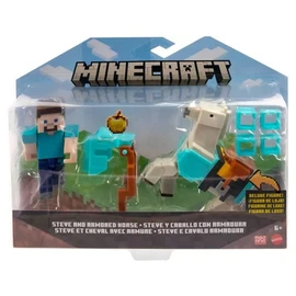 Figurine Steve et son cheval en diamant Minecraft