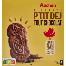 Biscuits p'tit déj tout chocolat (600g)