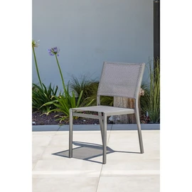 Chaise de jardin empilable - Aluminium - Gris - STOCKHOLM
