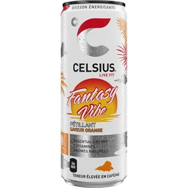 Fantasy vibe Boisson énergisante pétillante saveur orange boîte (35.5cl)