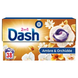 Pods lessive capsules détergent ambre et orchidée (x38)