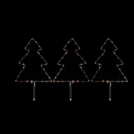 Set de 3 Sapins Solaires Lumineux