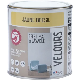 Peinture murale mat lavable jaune brésil - VELOURS