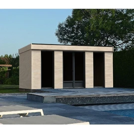 Abri de jardin bois - Toit plat - 15.24m² - DECOR HOME