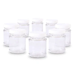 Lot de 8 pots de yaourts - Transparent