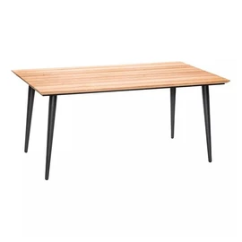Table de jardin - 4/6 places - Aluminium - Noir - COMORES