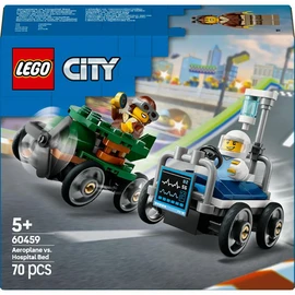 City 60459 - Pack de bolides de course : Avion contre lit d'Hôpital
