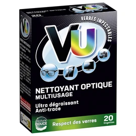 Lingettes nettoyantes optiques multi-usage (x20)