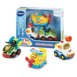 Coffret trio loisirs avion + quad + voiture de police - Tut tut bolides