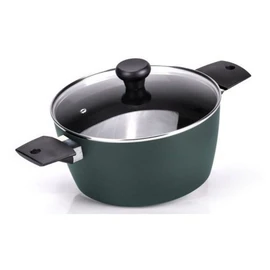 Faitout induction céramique 24 cm avec couvercle en verre