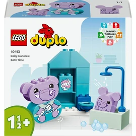 DUPLO My First 10413 Mes Rituels Quotidiens - Le Bain, Jouet Éducatif pour Bébés, Inclut 2 Figurines d'Éléphants