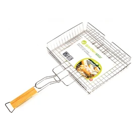 Grille réglable pour barbecue 32x25 cm - Manche en Bambou