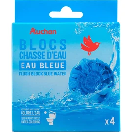 Blocs chasse d'eau eau bleue (x4)