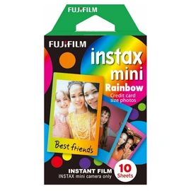 Papier photo instantané - Films Instax Mini - Rainbow - 10 feuilles