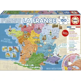 Puzzle de 150 pièces Département et régions de France