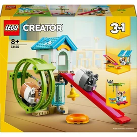 Creator 3en1 31155 La Roue du Hamster, Jouets Transformables pour Hamster avec Maison et Accessoires