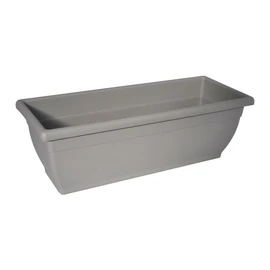 Jardinière en plastique L50xH20 cm gris clair