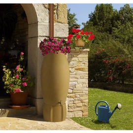 Récupérateur d'eau amphore avec socle Beige - 235L - JARRE