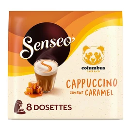 Dosettes de café cappuccino saveur caramel compatibles Senseo (92g)