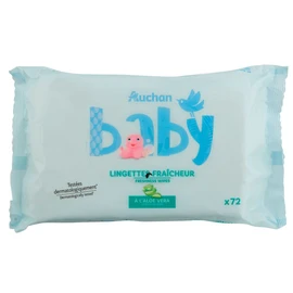 Lingettes fraicheur à l'aloé vera (x72)