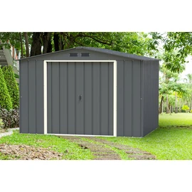 Abri de jardin métal - Anthracite - 6,65m²