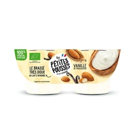 Brassé au lait d'amande et à la vanille bio (2x100g)