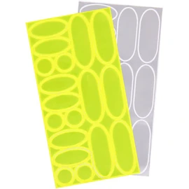 Lot de 36 stickers réfléchissants Urban Moove - Jaune/gris