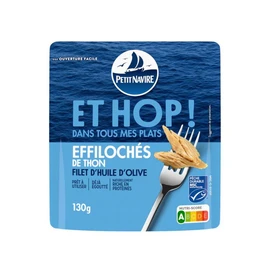 Et Hop! Effilochées de thon et filet d'huile d'olive (130g)