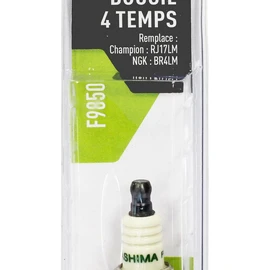 Bougie adaptable de jardin sur moteur 4 temps - Vilebrequin horizontal