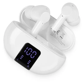 Écouteurs Q1421 TWS écran LED - Blanc