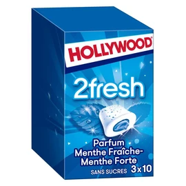Chewing-gums 2fresh menthe fraîche et forte sans sucres (3x22g)