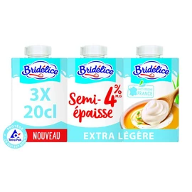 Spécialité laitière extra légère et épaisse 4% MG (3x20cl)