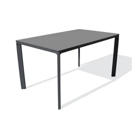 Table de jardin rectangulaire - 4/6 places - Aluminium laqué et peinture - Anthracite - EPOXY MEET