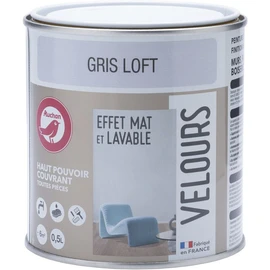 Peinture dépolluante velour gris loft 0,5 L