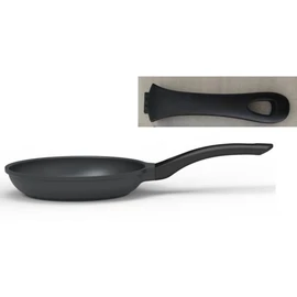 Poêle 20 cm aluminium tous feux dont induction - Noir