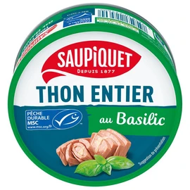 Thon entier au Basilic MSC (120g)