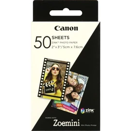 Papier photo Zink pour Zoemini 50 feuilles