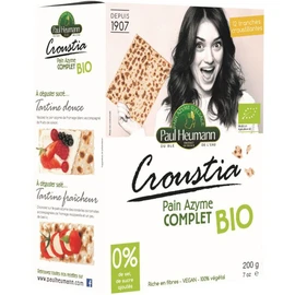 Croustia pain azyme complet bio (200g)