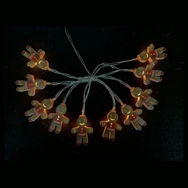 Guirlande 10 LED Blanc Chaud Pain d'Épices 1.65m